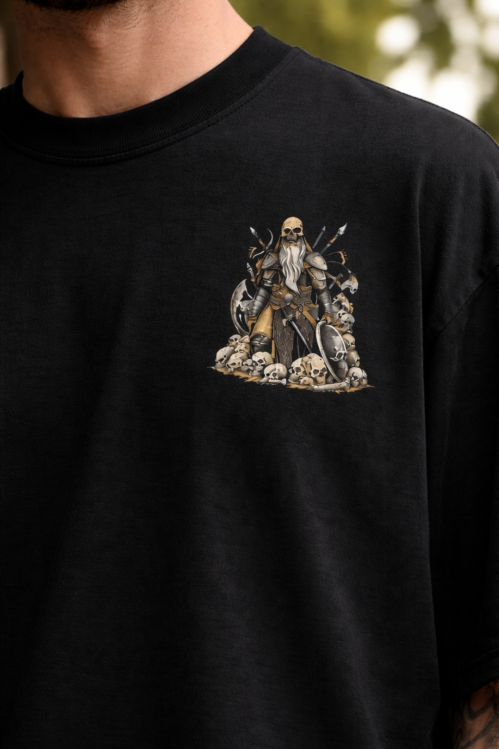 Mogambo Khush Hua Oversized T-Shirt – Iconic Villain Graphic Back Print | Bollywood Streetwear Tee